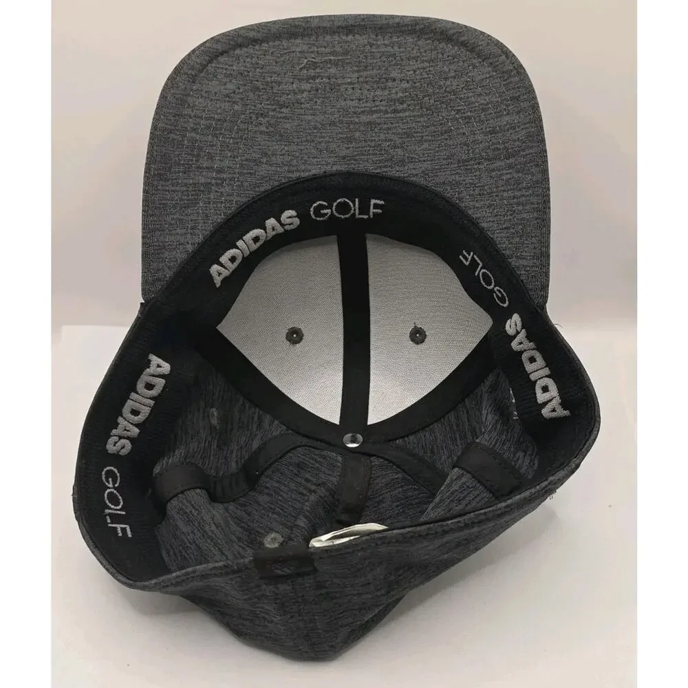 Adidas Golf Heathered Gray Patch‎ Hat Strapback Cap GBC Apparel Size L/XL A-Flex